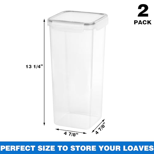 Tiawudi-2-Pack-Bread-Box-Plastic-Bread-Container-Bread-Storage-for-Kitchen-Counter-Bread-Keeper-with-Airtight-Lid-Tall-Bread-Saver-Sandwich-Bread-Holder-56-Qt-53L-Each