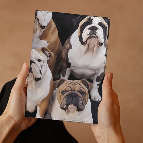 Couverture rechargeable en similicuir bouledogue A5 pour vos plans