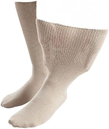 SockShop Iomi Footnurse - Mens & Womens Unisex Extra Wide Soft Cotton Oedema Socks for Swollen Feet