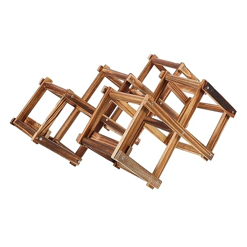 2pcs Estante Plegable para Botellas de Vino miniatura 1