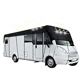 MoguGo Wohnwagen Schutzhülle, Wohnmobil Schutzdach 210D Dachschutzplane Abdeckung Abdeckplane Wasserdicht Wohnmobilabdeckungen (7.5 x 3 m (295,27 "x 118,11"))