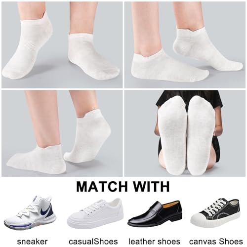 Image of Corlap 8 Pairs Ankle Socks Womens and Men Running Athletic Low Cut No Show Socks With Tab