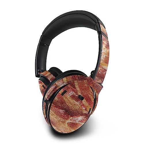 Image of MightySkins Glossy Glitter Skin Compatible with Bose QuietComfort 45 Headphones Crispy Bacon | Protective, Durable High-Gloss Glitter Finish | Easy to Apply | Made in The USA