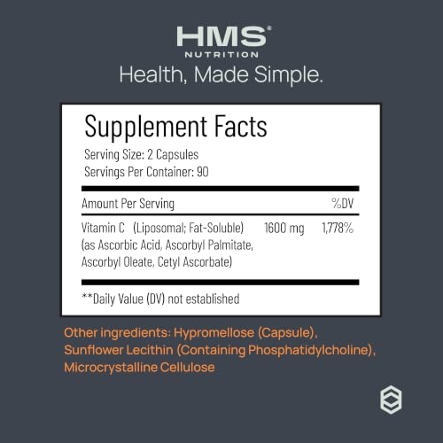 HMS Nutrition NSF-Certified Liposomal Vitamin C