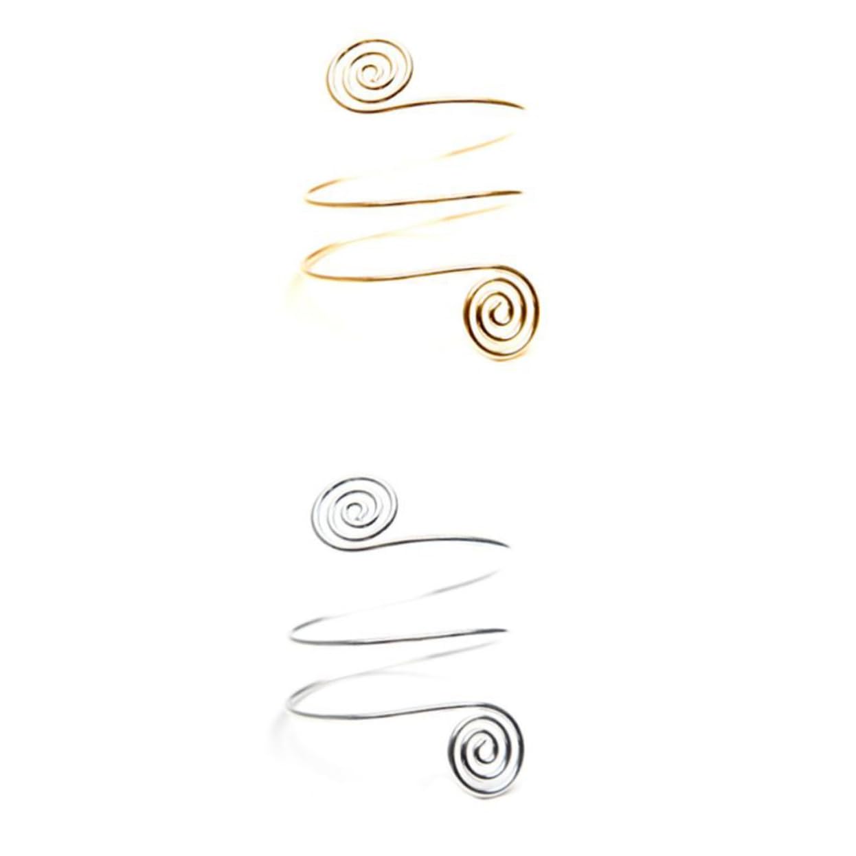 PRETYZOOM 2pcs Punk Woman Armlet Woman Armband Armlet for Girl Metal Armband Armlet for Woman