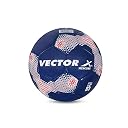 Vector X Mercury TPU Machine Stitched Indoor/Outdoor Water-Resistant Football with Latex Bladder, Navy, Size 5, Suitable for Match and Training for Adults 15+ Years gallery image
