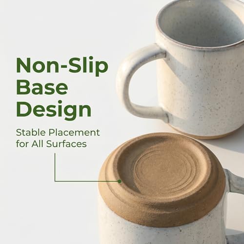 Set de 4 tazas de cerámica para café Hasense 14 oz miniatura 6