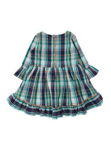 Image of RuffleButts Baby /Toddler Girls Long Sleeve High Low Flowy Ruffle Tunic Top