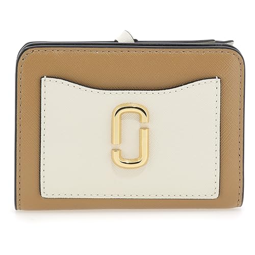 MARC JACOBS Women's The Mini Compact Wallet, Camel Multi, Einheitsgröße