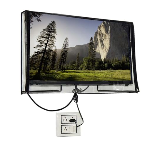 Image of Waterproof TV Cover for 43-inch LED /LCD Television, Outdoor Protection with Two-Way Zipper