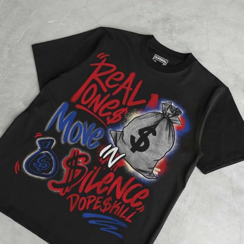 Image of DopeSkill Graphic Tee Streetwear Hip Hop Hypebeast Unisex T-Shirt Sneaker Colour Matching Shirts Inspired Motivation Quotes
