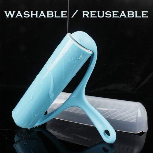 Sticky Lint Roller, Reusable Washable Adhesive Lint Remover Brush for Pet Hair, Floor, Carpets, Clothes, Furniture, Sofa, Dust, Car (Large/2 Refills) - Thumbnail 3