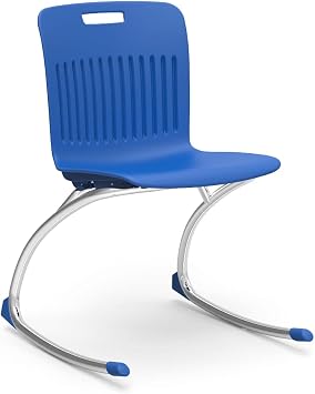 Virco ANROCK18 Analogy Rocking Chair 18" Seat Height Set of 4 - Blue