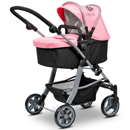 Daisy Chain Connect 5 in 1 Dolls Pram (Classic Pink)