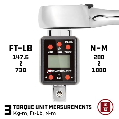 Convertisseur électronique à clé dynamométrique 3/4 Powerbuilt 940994 avec alerte sonore