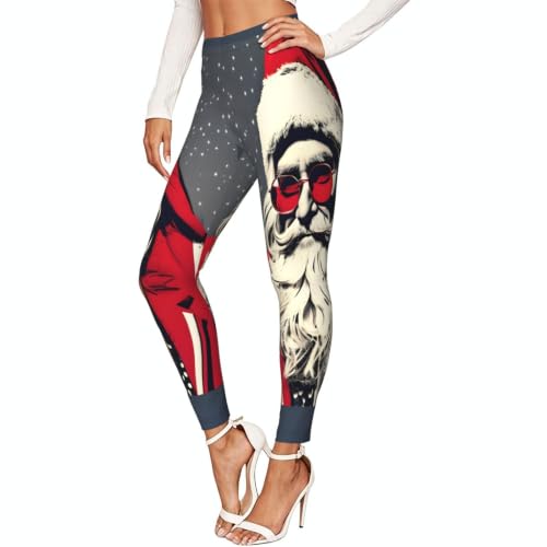 Leggings de Papá Noel para mujer mallas elásticas y opacas