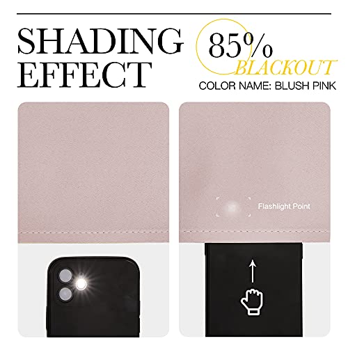 Image of NICETOWN Small Window Curtains, Blush Pink Room Darkening Curtain Panels, Nursery Essential Thermal Insulated Solid Grommet Top Blackout Curtains /Drapes for Bedroom (1 Pair, 42 x 63 inches)