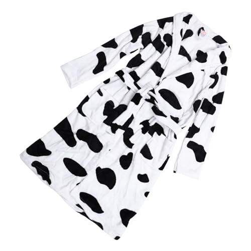 Peignoir doux motif femme contre le froid avec poches confortables