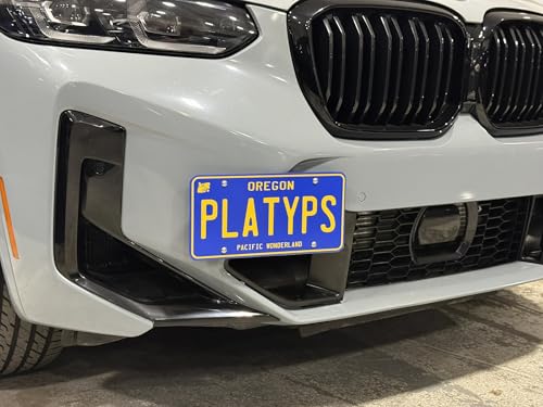 Image of CravenSpeed Platypus License Plate Mount Compatible with BMW X3 M 2022-2024 [G01 LCI] | No Drilling | Installs in Seconds | Made of Stainless Steel & Aluminum | Made in USA