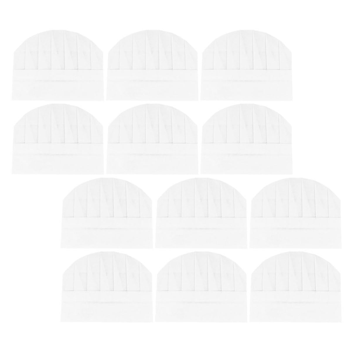 MUCKLILY 12pcs Cooking Hats Disposable Chef Hats for Role Play Catering Comfortable Paper Material for Baking Cooking Activities White