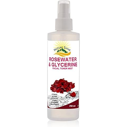 Rose Water & Glycerine Spray Mist Toner for Face, Eyes, Skin & Hair with Hydrosol Sprayer Natural Astringent, For Acne & Blemish, 250ml Cover