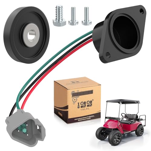 10L0L Golf Cart IQ Speed Sensor with High Speed Magnet for Club Car DS & Precedent 2004+ 48V Electric Carts Fits ADC Motor Replaces OEM 102704901 102265601 Easy Install