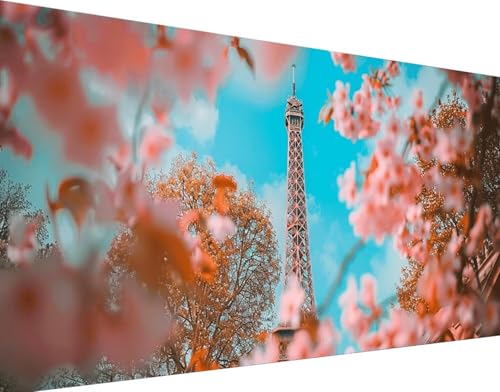 Kit complet loisirs créatifs point de croix à offrir en cadeau de broderie diamant Tour Eiffel
