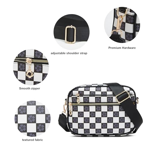 Image of Crossbody Purse for Women Small Crossbody Bags Trendy Vegan Leather with Adjustable Shoulder Straps Gift for Mother Wife Mom