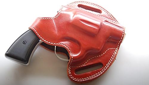 Leather Handcrafted Belt OWB Holster for Colt Detective 38 Special (R.H)