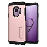 Spigen Tough Armor Galaxy S9 Case with Reinforced Kickstand and Heavy Duty Protection and Air Cushion Technology for Samsung Galaxy S9 (2018) - Rose Gold