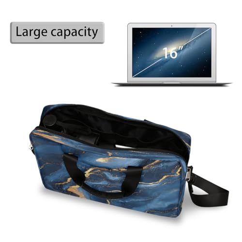 Maletín para portátil 16" azul oscuro impermeable miniatura 5