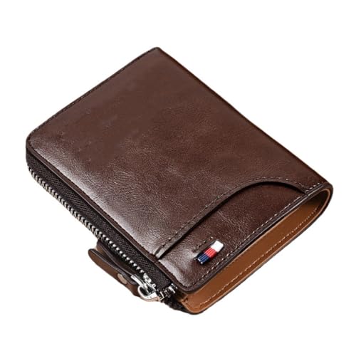 WishLotus Wallet for Men, Pu Leather Multi-Card Mens Wallet, Slim Wallet for Men Boyfriend Father Men's Wallet for Festival Gift Business Activities (Brown) - Main Image
