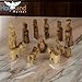 Holy Land Market Olive Wood Children's Nativity Scene - 12-Piece Indoor Wooden Nativity Set, Handmade in Bethlehem, with Pictorial Story Booklet & Authenticity Certificate, 3-Inch Figures