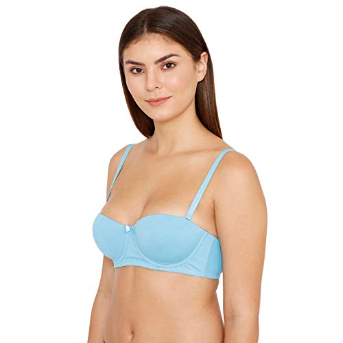 Image of Zivame Beautiful Basics Padded Wired Medium Coverage Strapless Bra, Nude