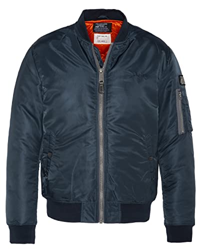 Schott NYC Mixte Airforcers BLOUSON BOMBER SCHOTT, NAVY, L EU