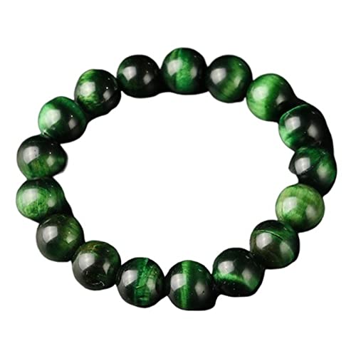 Bracelet en pierre naturelle tigre vert 12 mm | Améliorez votre chance et votre style au quotidien