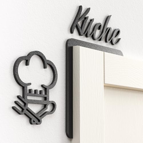 Modernes Tür Rahmen Schild Home | Beschriftung Küche | Selbstklebend & langlebig | Wanddeko für...