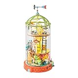 Hands Craft DIY Miniature Dollhouse Kit - Mysterious World Domed Loft 3D Model Wooden House Building