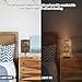 JKMICH Table Lamp Wooden Planks Tools Stone Bedside Lamp with Non Slip Wood Base USB Eye-Friendly Nightstand Lamp for Bedroom Living Room