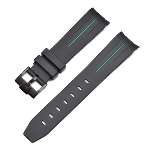 [NWHKQSHSZ] 20mm 22mm 21mm Rubber Watch Band For Strap Brand Watchband Men Replacement Wrist Watch Accessories