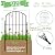 Thrivinest Decorative Garden Fence 21in x10ft, 10 Pack Rustproof Metal No Dig Fence Animal Barrier for Dog, Arched Flower Bed Edging Ornamental Wire Border Panel Fencing for Yard Patio Outdoor Decor