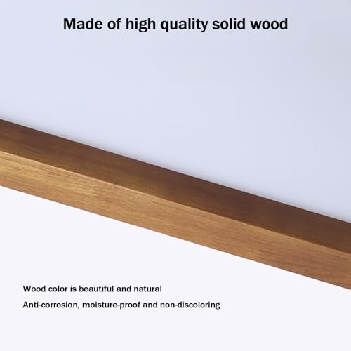 Plafonnier LED en bois massif de noyer 50cm dimmable avec télécommande pour salon
