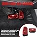 PACLVIO 2PCS Non-Slip Car Pedal Covers, Premium Aluminum Alloy Gas and Brake Pedals Covers for Safe Driving, Automatic Transmission Pedal Covers Replacement Kit, Universal Car Accessories for Most Car