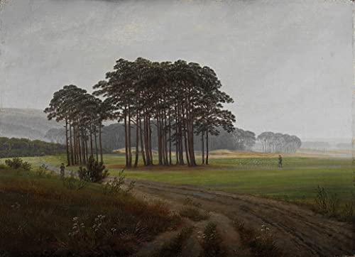 Cuadro en lienzo Caspar David Friedrich imagen decorativa para salón y pasillo 60x90