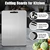 Titanium Cutting Board for Kitchen - 100% Pure Titanium Cutting Boards Non Toxic - 2025 New Upgrade Double Sided Metal Chopping Boards for Meat, Vegetables, Fruits, Dishwasher Safe (14" x 10", 1-Pack) #4