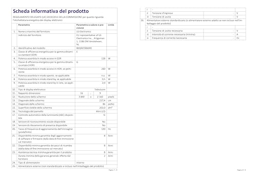 LG TV QNED 4K 217 cm 86QNED866RE Mini LED 100Hz