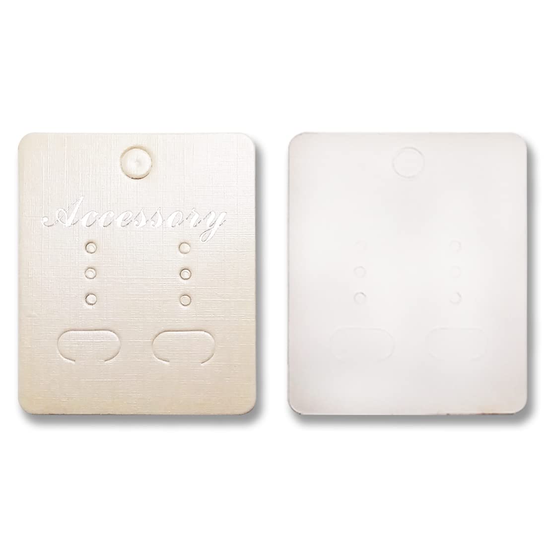 DIY Crafts Pack Of 100 Pcs, Display Card 15, Jewellery Fashin Display Card for Necklaces, Bracelets, Ear Studs, Earrings, Anklets (White) Je(Pack Of 100 Pcs, Display Card 15)-image-28