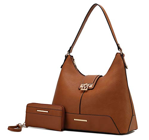Image of MKF Collection Hobo Bag for Women & Wristlet Wallet Set, Vegan Leather Handbag Purse Set, Shoulder bags by Mia K