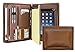 Produktbild Konferenzmappe A4 Leder, Schreibmappe Klemmbrettmappe mit a4 Schreibblock, Dokumentenmappe Leather Portfolio, Padfolio Organizer Ordner, Tablet Mappe für iPad Pro 10.5/11(2018/2020), Braun