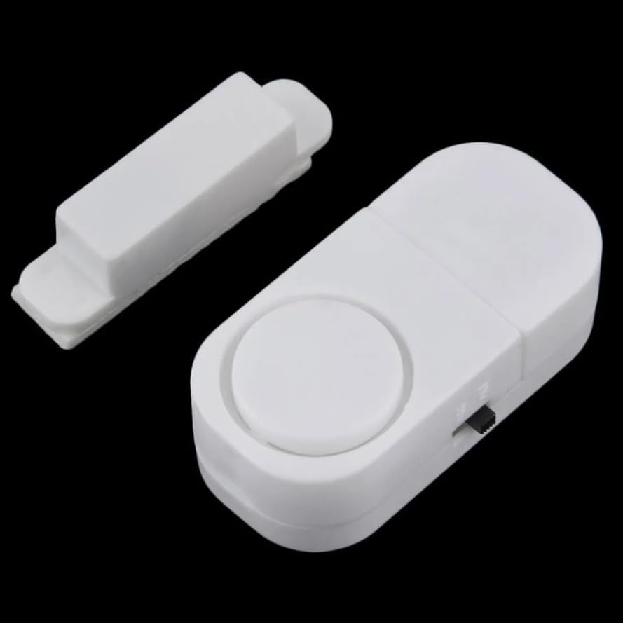 MeeTo Wireless Door Window Security Burglar 105 Decibel Door Bell with Magnetic Sensor for Home Office (White) (B0CHF7K518) Amazon Price History, Amazon Price Tracker